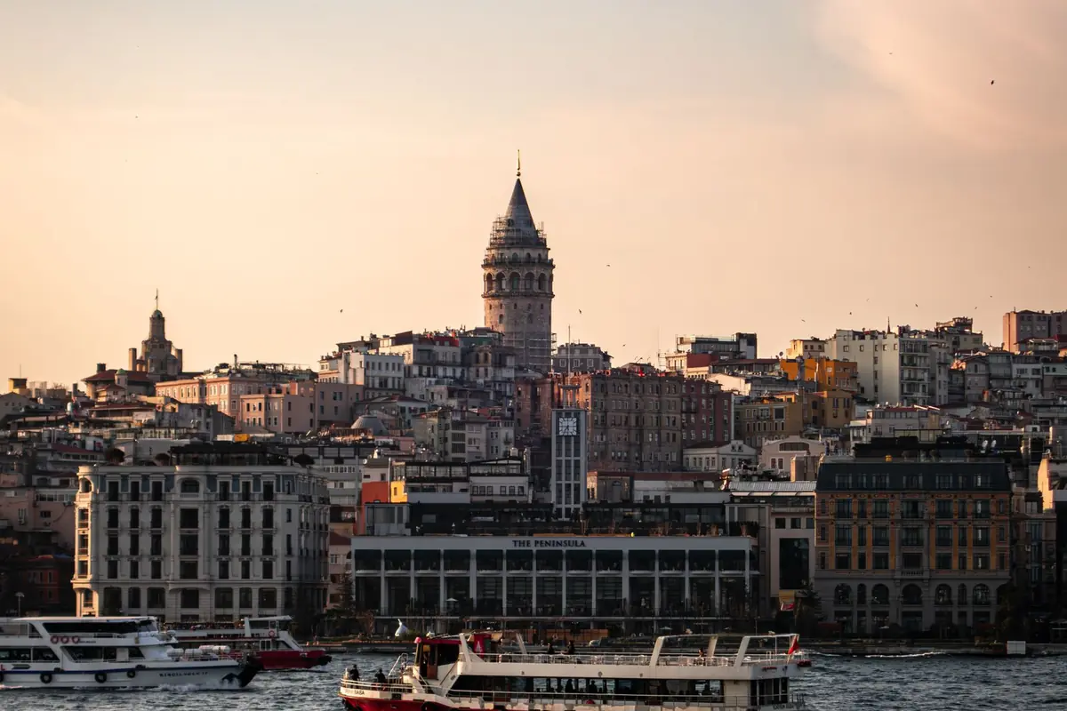 The Galata Tower rising above Istanbul