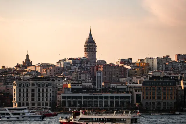 The Galata Tower rising above Istanbul