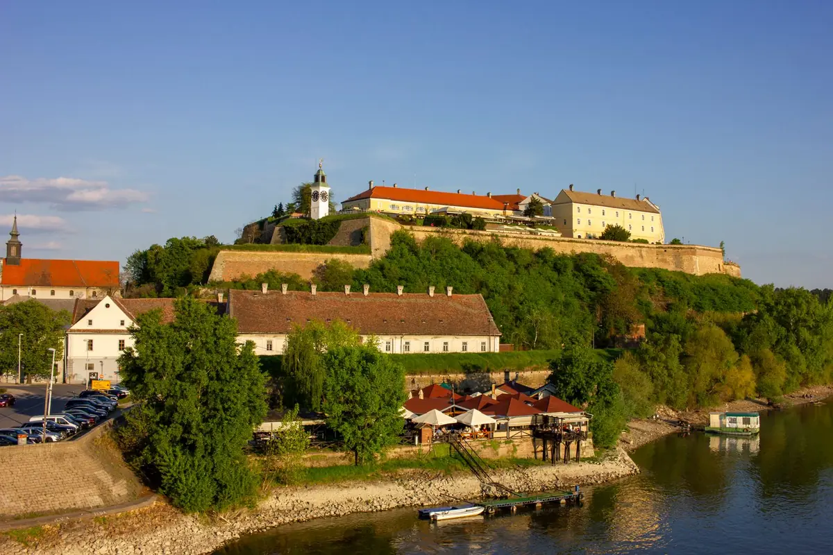 Petrovaradin Fortress above the Danube in Novi Sad